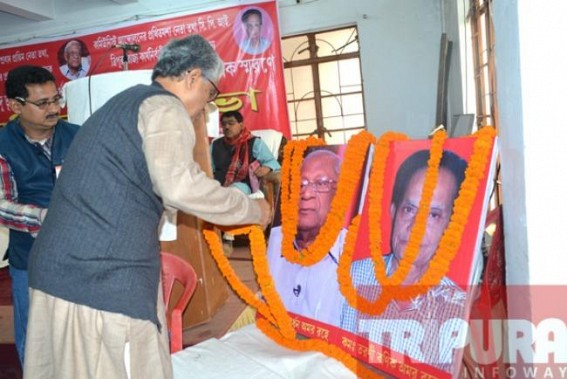 State remembers comrade A.B Bardhan and Tarani Banik